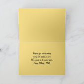 Matt Happy Birthday Sailboats bei Sunset Karte (Innenseite)