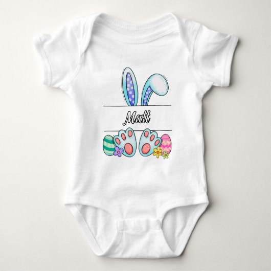 Matt Oaster Bunny Baby Strampler (Vorderseite)