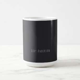 Matt Schwarz Professionell Schlicht Modern Elegant Kaffeetasse