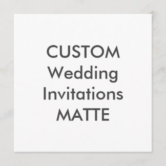 MATTE 120lb 5.25" Square Wedding Einladungen