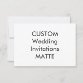 MATTE 120lb 5" x 3,5" Einladungen für Hochzeiten (Vorderseite)