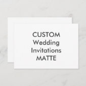 MATTE 120lb 5" x 3,5" Einladungen für Hochzeiten (Vorne/Hinten)