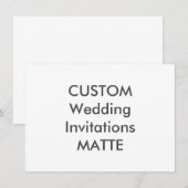 MATTE 120lb 6,25" x 4,5" Einladungen für Hochzeite (Vorne/Hinten)
