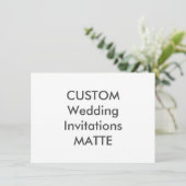 MATTE 120lb 6,25" x 4,5" Einladungen für Hochzeite (Stehend Vorderseite)