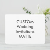 MATTE 120lb 7,5" x 5,5" Einladungen für Hochzeiten (Stehend Vorderseite)