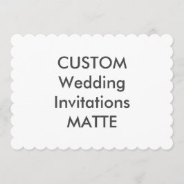 MATTE 120lb 7 Zoll x 5 Zoll Hochzeitseinladungen Einladung