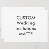 MATTE 120lb 8,75" x 6,5" Einladungen für Hochzeite (Vorne/Hinten)