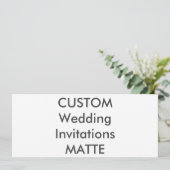 MATTE 120lb 9,25" x 4" Einladung zur Hochzeit (Stehend Vorderseite)