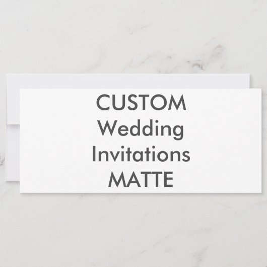 MATTE 120lb 9,25" x 4" Einladung zur Hochzeit (Vorderseite)