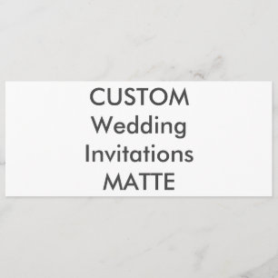 MATTE 120lb 9,25" x 4" Einladung zur Hochzeit