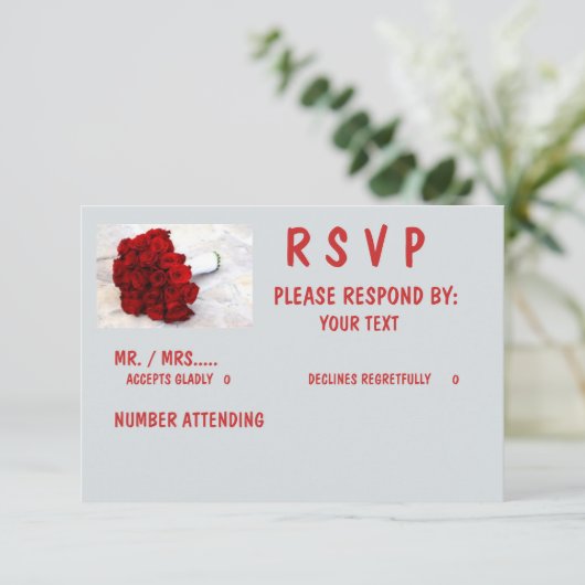 Matte 3,5" x 5", Standard-weiße Umschläge inklusiv RSVP Karte (Stehend Vorderseite)