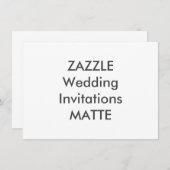MATTE 6,25" x 4,5" Einladungen für Hochzeiten (Vorne/Hinten)