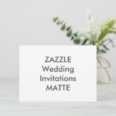 MATTE 6,25" x 4,5" Einladungen für Hochzeiten (Stehend Vorderseite)