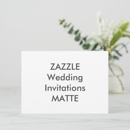 MATTE 6,25" x 4,5" Einladungen für Hochzeiten (Stehend Vorderseite)