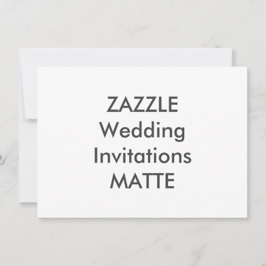 MATTE 6,25" x 4,5" Einladungen für Hochzeiten (Vorderseite)
