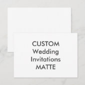 MATTE 7,5" x 5,5" Einladungen für Hochzeiten (Vorne/Hinten)