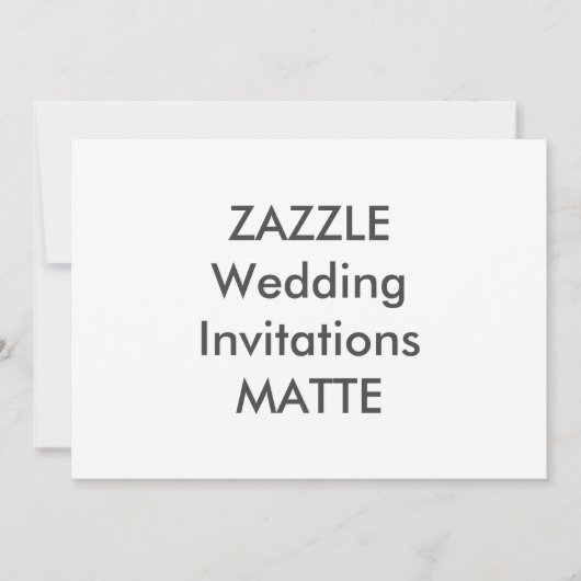 MATTE 7" x 5" Einladungen für Hochzeiten (Vorderseite)