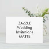MATTE 7" x 5" Einladungen für Hochzeiten (Stehend Vorderseite)