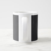 Matte Black Beruflich Schlicht Modern Eleganter Na Jumbo-Tasse (Rückseite)