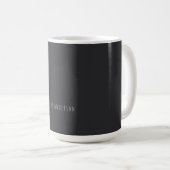 Matte Black Beruflich Schlicht Modern Eleganter Na Kaffeetasse (VorderseiteRechts)