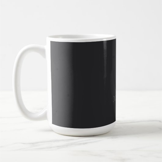 Matte Black Beruflich Schlicht Modern Eleganter Na Kaffeetasse (Links)