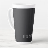 Matte Black Beruflich Schlicht Modern Eleganter Na Milchtasse (Linke Ecke)