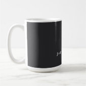 Matte Black Beruflich Schlicht Moderne Elegante Kaffeetasse (Links)