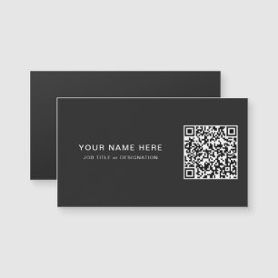 Matte Black Magnet Card mit benutzerdefinierten QR