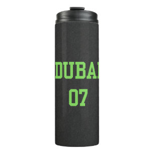 Matte Black Varsity Dubai 07 Thermosbecher