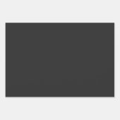 Matte Black Wrapping Paper Sheets for Presets Geschenkpapier Set (Vorderseite 3)