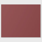 Matte Burgundy Wrapping Paper Roll - Elegant Solid Geschenkpapier (Flach)