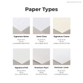 Matte Cream Blank 2" x 3,5" FaltWedding Platzkarte