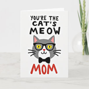 Matte Feline Super-Mama-Karte Karte