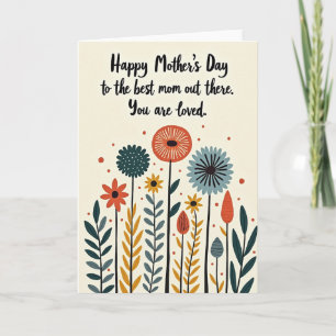 Matte Floral Dankeskarten Karte