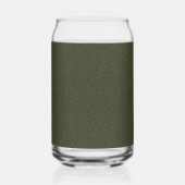Matte & Glitzer Moss Green Custom Glass kann Dosenglas (Rückseite)