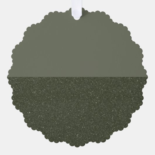 Matte & Glitzer Moss Paper Ornament Card (Benutzer Karte (Vorderseite)