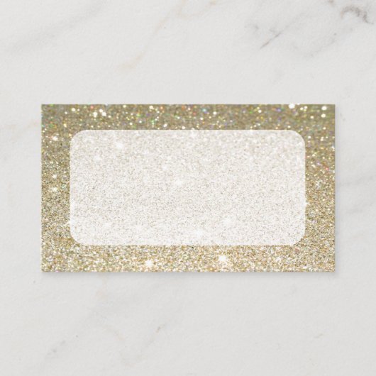 Matte gold glitzernde Visitenkarten oder RSVP-Kart Begleitkarte (Vorderseite)