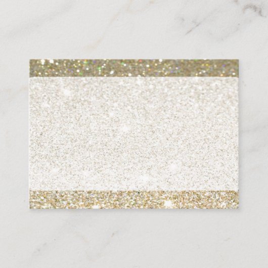 Matte gold glitzernde Visitenkarten oder RSVP-Kart Begleitkarte (Vorderseite)