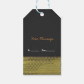 Matte Gold Modern Glam Sequins Chic Elegante Gefal Geschenkanhänger (Vorderseite)