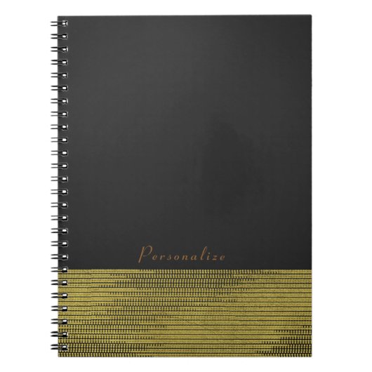 Matte Gold Modern Glam Sequins Chic Elegante Notizblock (Vorderseite)