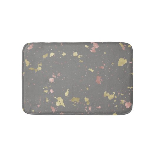 Matte Gold und Rose Gold Flakes Dunkelgrau (Vorderseite)