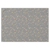Matte Gold und Rose Gold Flakes Dunkelgrau Tischdecke (Vorderseite (Horizontal))