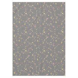 Matte Gold und Rose Gold Flakes Dunkelgrau Tischdecke