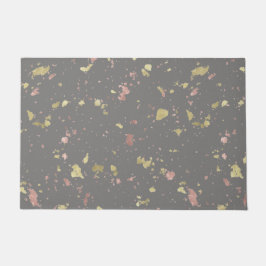 Matte Gold und Rose Gold Flakes Warmes Dunkles Gra