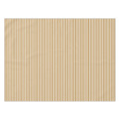 Matte Gold und Weiß Streifen Tischdecke (Vorderseite (Horizontal))