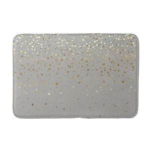 Matte-Goldene Dusche des Bades von Stern-Grauem Badematte