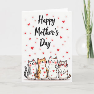 Matte Liebhaber-Katzen-Karte Karte