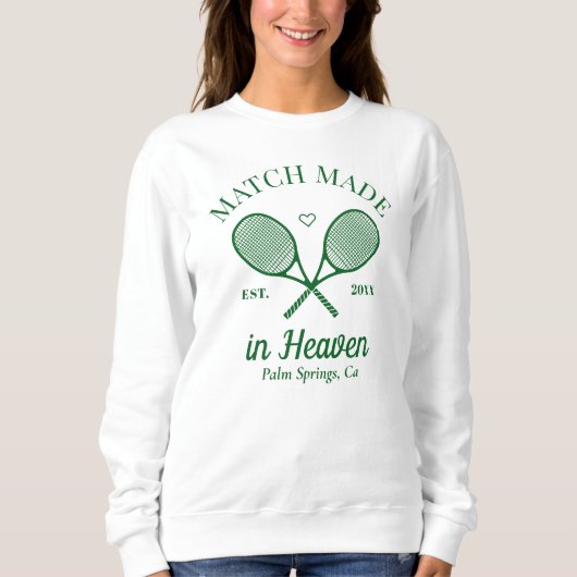 Matte made in Heaven Bachelorette Sweatshirt (Vorderseite)