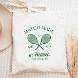 Matte made in Heaven Bachelorette Tragetasche<br><div class="desc">Niedliches Tennis Party zum Thema Bachstrand! Teil einer ganzen Kollektion!</div>