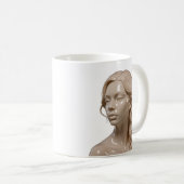 Matte Muse Kaffeetasse (VorderseiteRechts)